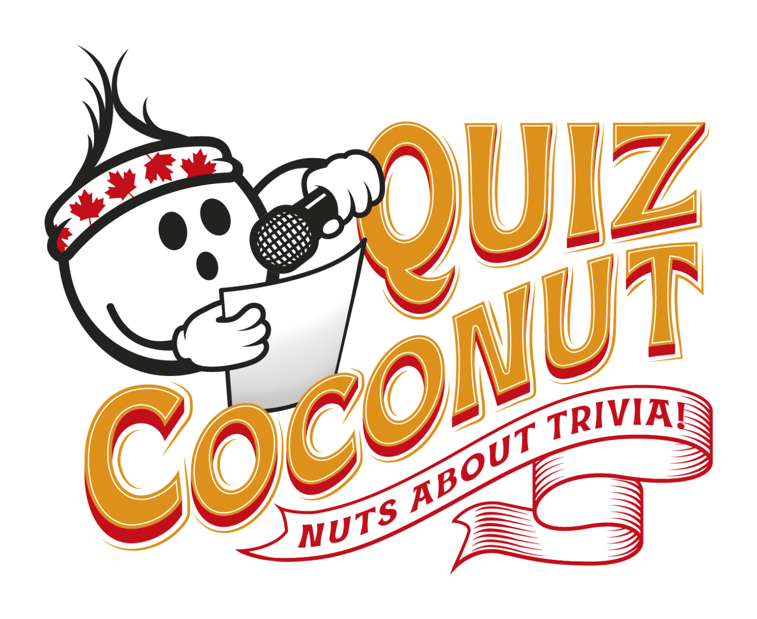quiz coconut logo stacked nuts about trivia